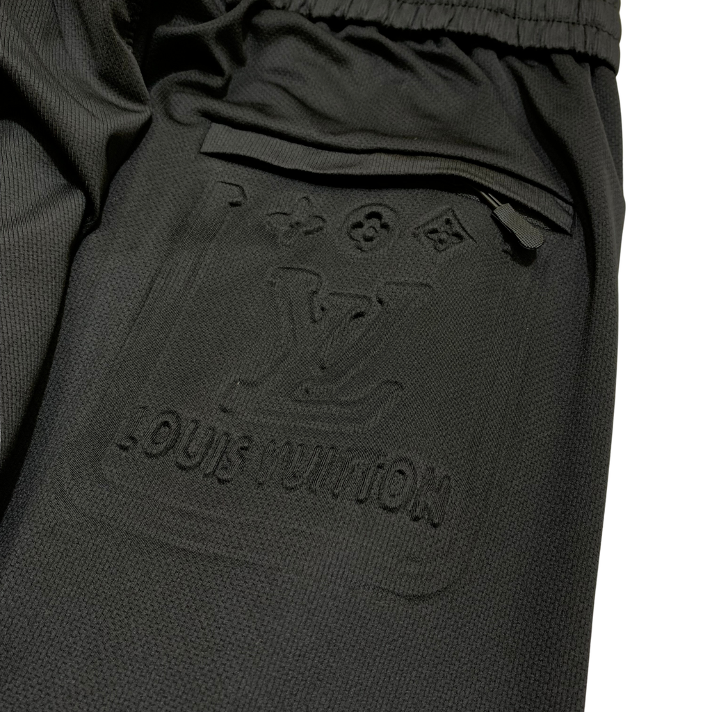 LV Imported Texture Lycra Trouser with Back Pocket