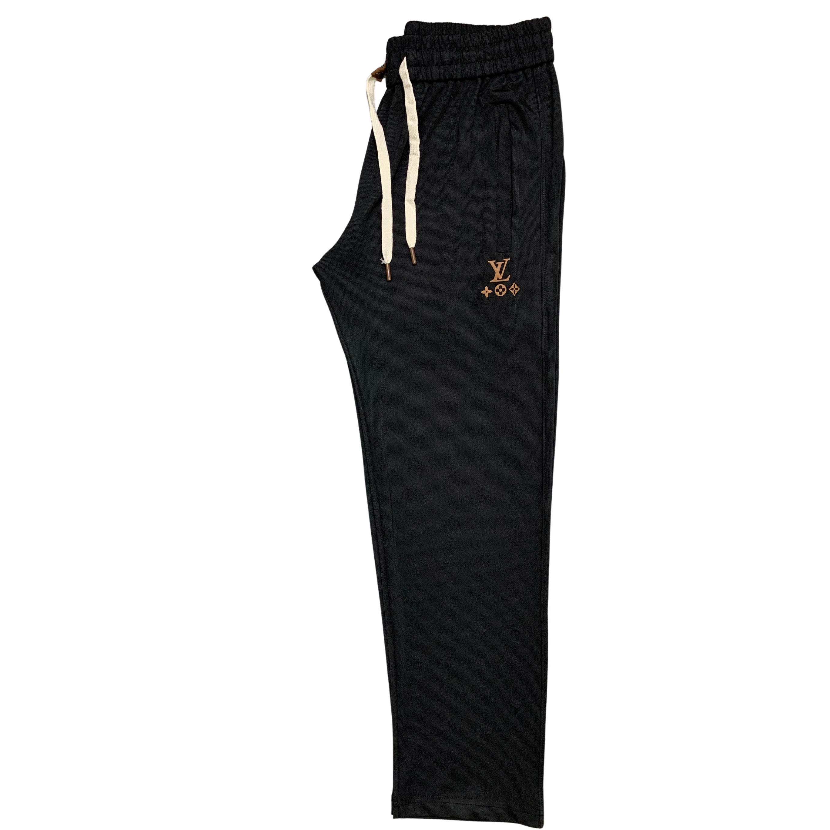 LV Imported Texture Lycra Trouser with Back Pocket